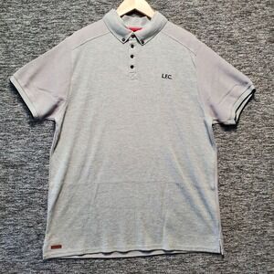 Official Liverpool FC Polo Shirt Mens XXL Grey Button Down Collar Soccer LFC